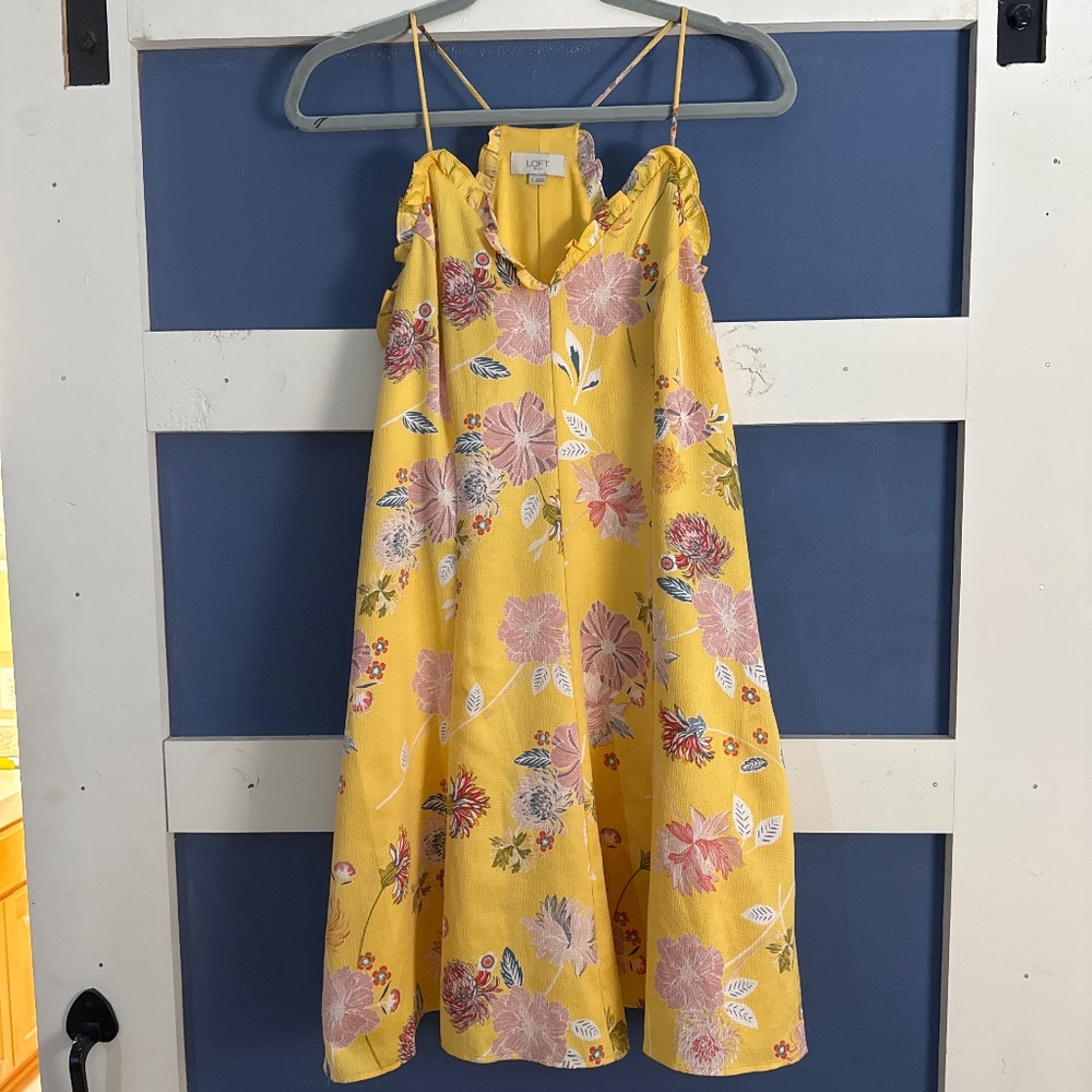 Yellow floral sundress